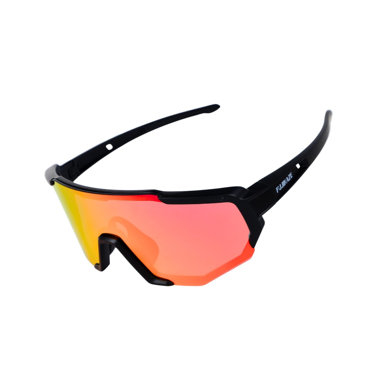 

FUJIKAZE Sports UV400 UV Polarized Ideal for Trail and Mountain 4 Interchangeable Ultra Stays in Storage Case Sunglasses, Protection, 99% Protection,