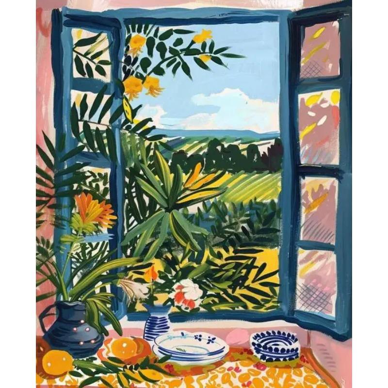 Henri Matisse Open Window Painting Poster Print For Living Room Home Decor Abstract Canvas Painting Modern Landscape Wall Art