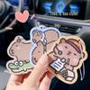 Cartoon Hanging Car Air Freshener, Long-lasting Scent, Odor Eliminator for Car, Wardrobe, and Pendant Accessories