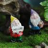 Mini Gnome Figurines Hand-painted Cute Resin Dwarfs Statue Micro Landscape Outdoor Garden Desktop Decoration Ornament 2025 New