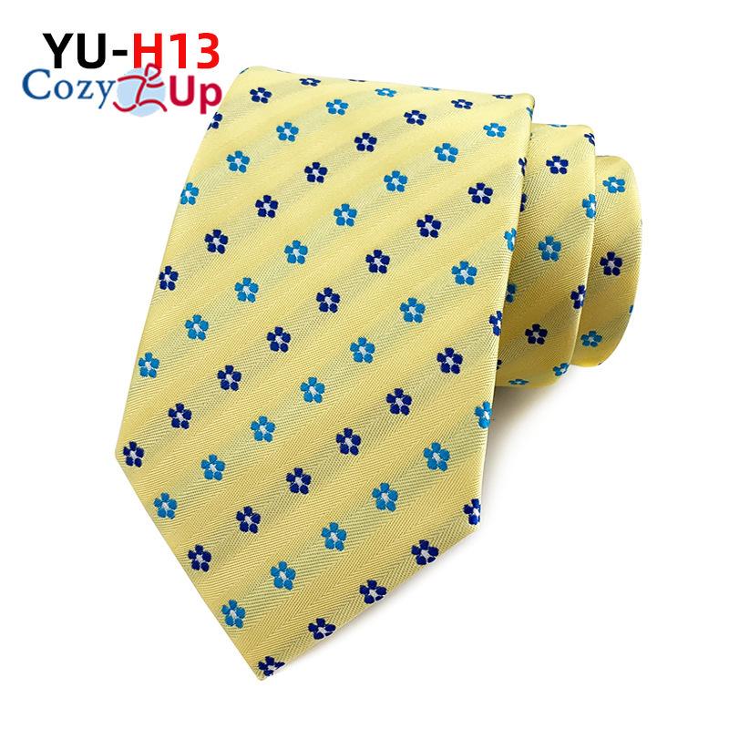 Cozy Up 3.15"(8cm) Fashion Striped PaisleyTies Men Plaid Flower Necktie for Wedding