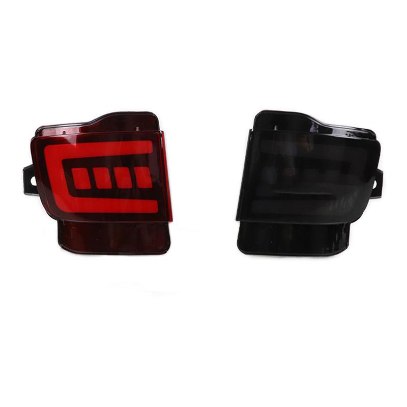 LED Car Rear Bumper Light For oyota Land Cruiser LC200 2016 2017-2020 Reversing Light Brake Light Driving Warning Light Assembly чёрный