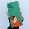 For Vivo V21 4G VIVOV21 5G Cases V2066 V2108 V2050 Soft Silicone Phone Case Sweet Printing Cute Cartoon Protective Painted Cover