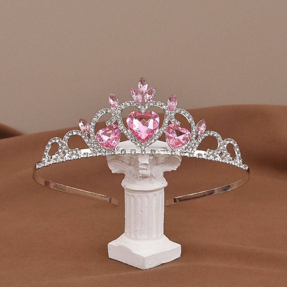 Exquisite Birthday Queen Tiara Heart Designs Women Hair Hoop Girls Party Headbands  Princess Prom