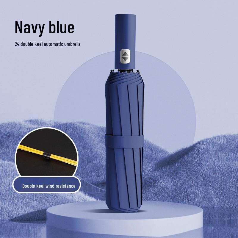 Automatic Dual-Use Folding Umbrella: Premium Sunshade & Rain Protection with Custom Logo