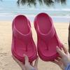 Fashion House Slippers Platform Shoes Woman 2025 Rubber Flip Flops Shale Female Beach Flat Hawaiian Sabot Slides Shoes House Slippers Pl