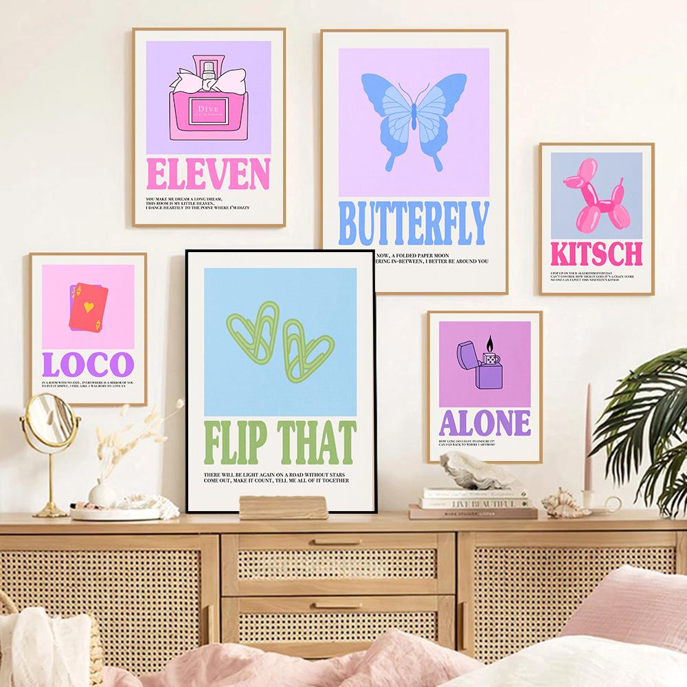 Kpop Music Album Poster Aesthetic Pop Rock Band Wall Art Canvas Print Rapper Canvas Painting Office Singer Room Home Decor Gift