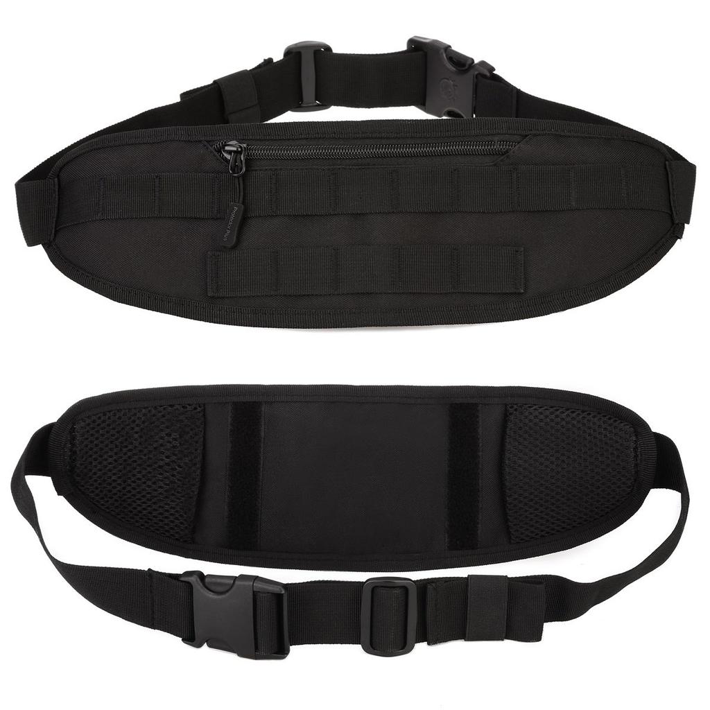 PHOENIX IKKI Assembled Molle Compatible Available In 6 Camouflage Waist Hip Crossbody Black 3-Way Bag, Colors, Pattern, Multifunctional, Sports,