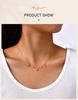 Heart Star Necklace for Women, Cubic Zirconia Stone Charms Necklace Adjustable, Stainless Steel Fashion Jewelry