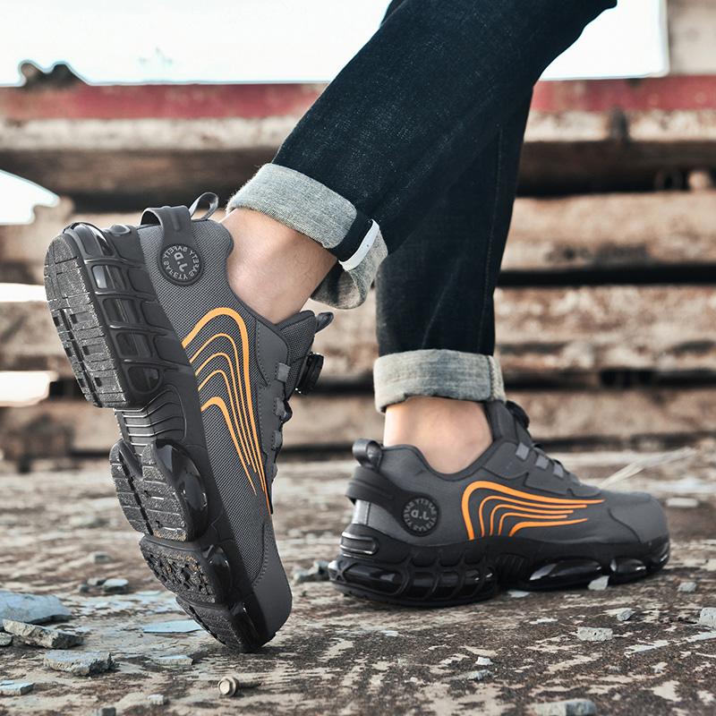 Men's Military Tactical Boots Army Boots Men Side Zipper Military Boots Men Anti-Slip Ankle Boots Work Safety Shoes Hiking Shoe