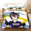 Bakuon!! Bedding Set Single Twin Full Queen King Size Bed Set Adult Kid Bedroom Duvetcover Sets 3D Print Anime Bed Sheet Set