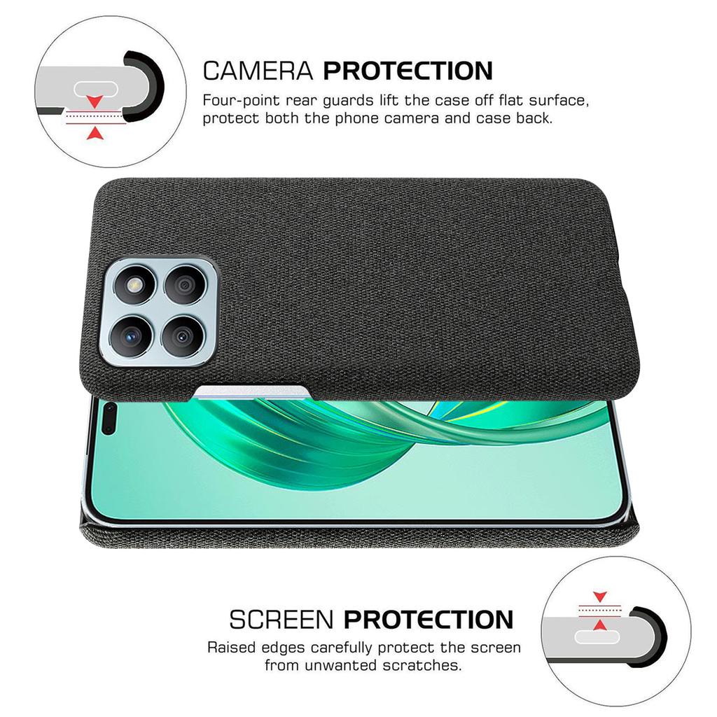 Für Honor X8b 4G Handyhülle Stoff Textur Schützende Rückseite