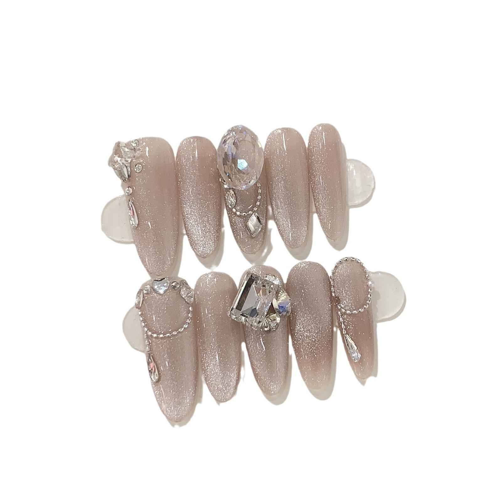 

Ручная работа Броня Высококлассный Чувство Кошачий глаз Градиент Пузырь Молочная Раковина Патч Патч для ногтей L