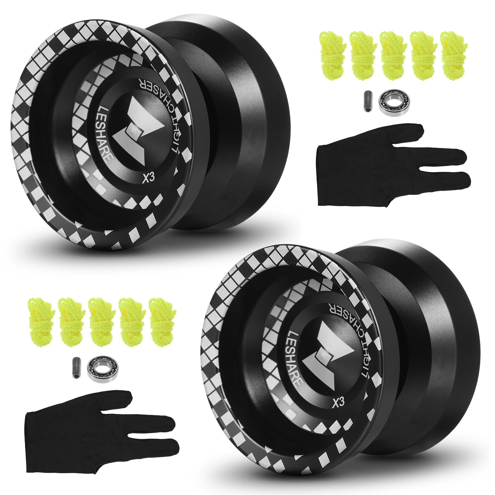 

Профессиональный шарик йо-йо из алюминиевого сплава, отзывчивый йо-йо с неотзывчивым подшипником для профессионалов, начинающих 2 чёрный