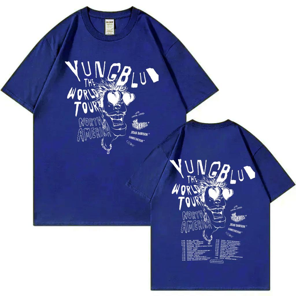 Yungblud Concert Tour Graphic T Shirts Mens Womens Fashion Vintage Short Sleeve Tshirt High Quality Cotton Oversized Tshirts