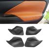 For Mitsubishi Outlander 2014 2015 2016 2017 2018 4PCS Car Interior Microfiber Leather Door Handle Panel Armrest Cover Trim