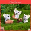 Charming Resin Koala Sculpture Cute Micro Landscape Diy Garden Crystal Ball Accessory