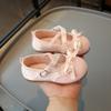 Children's Leather Shoes Round-toe Patchwork Girls Princess Ballet Shoes Versatile Causal Kids Fashion Flat Shoes Soft Bottom