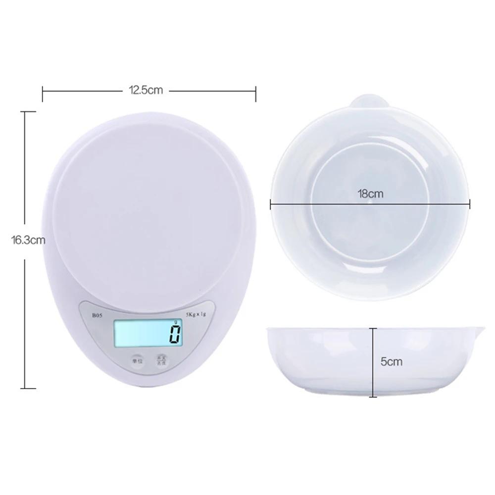 5 kg/1 g Tragbare Digitalwaage Post Lebensmittel Mini Balance Messgewicht LED Elektronische Waage Küchenwaage Küchenzubehör