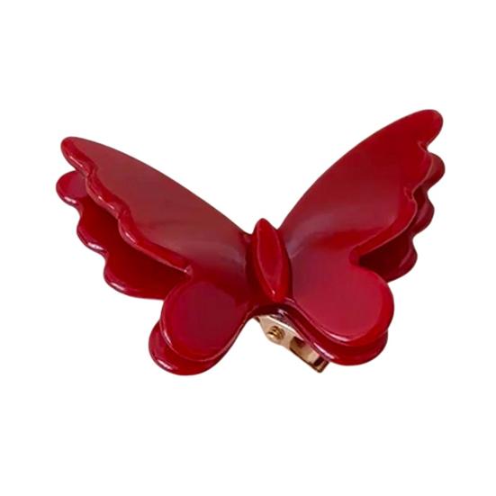 baizihuahu Side Bang Hair Clip, Three-Dimensional Butterfly Decor Hairpin, Acetate Plate Accessories for Secure Bangs And Half-Tied