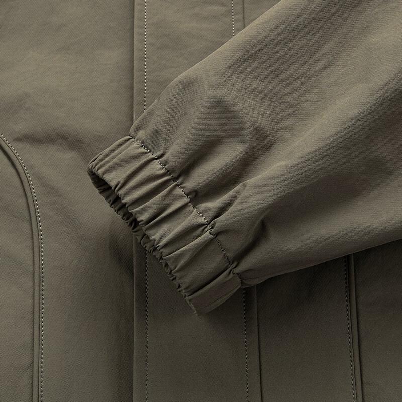 JOW Men's Spliced Stand Collar Casual Jacket