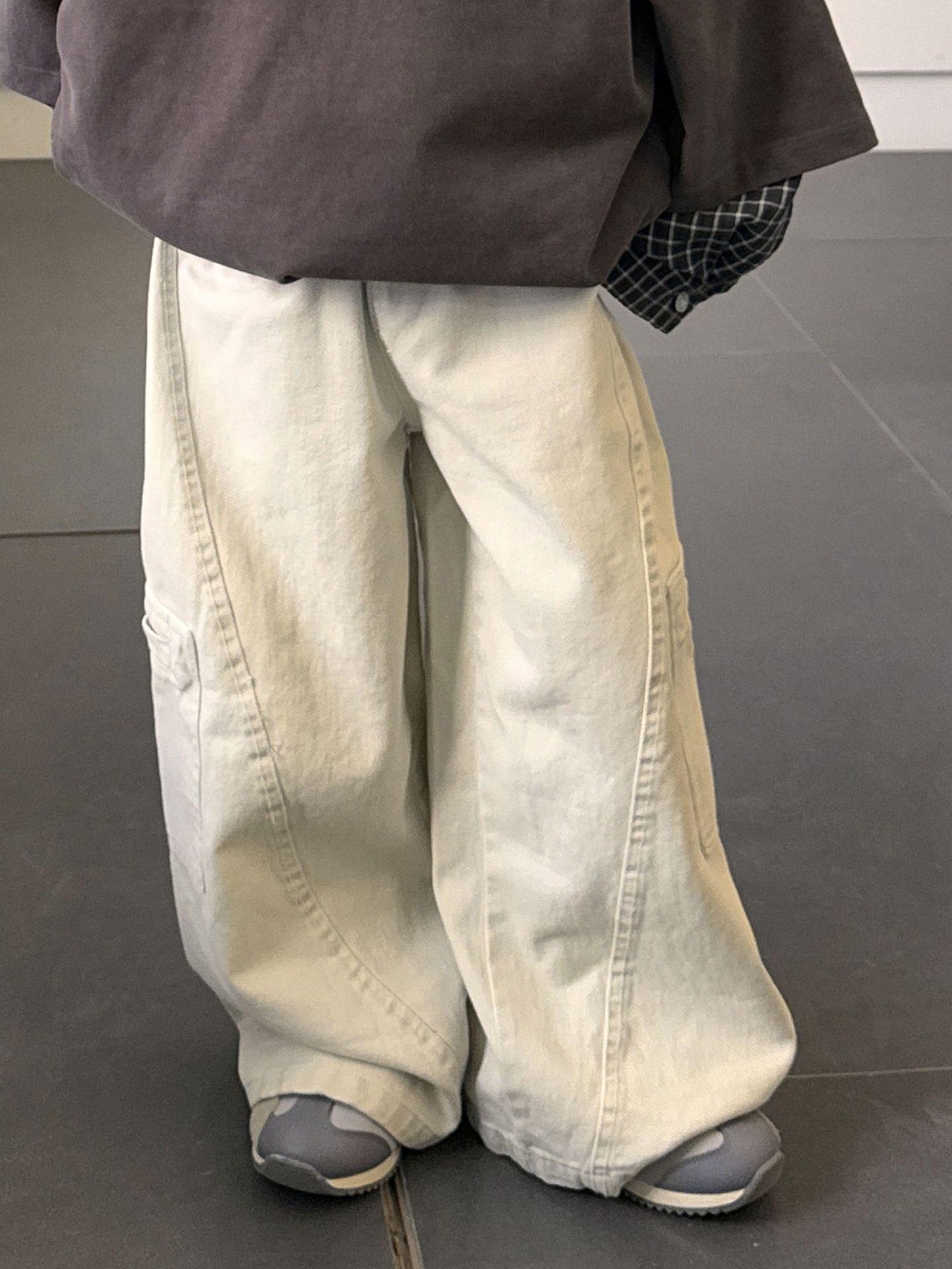 

2025 Весна Бежевые Повседневные Брюки Клеш для Мальчиков: Модный, Красивый, Легко сочетать. 110 cm