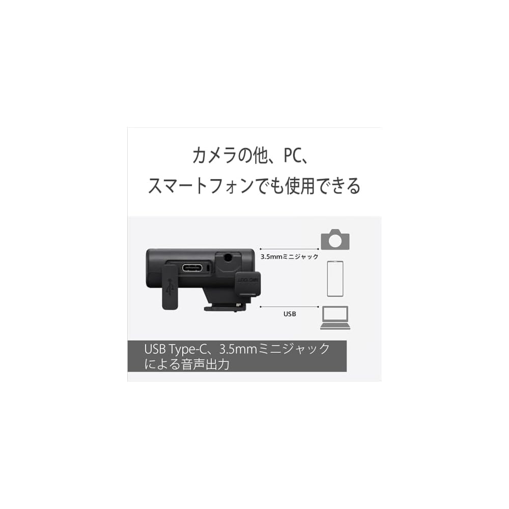 SONY Wireless Microphone for Cameras (2 Microphones + Receiver + Charging Case) - Ideal for Indoor and Outdoor Vlogging, Live Streaming, Video Intervi