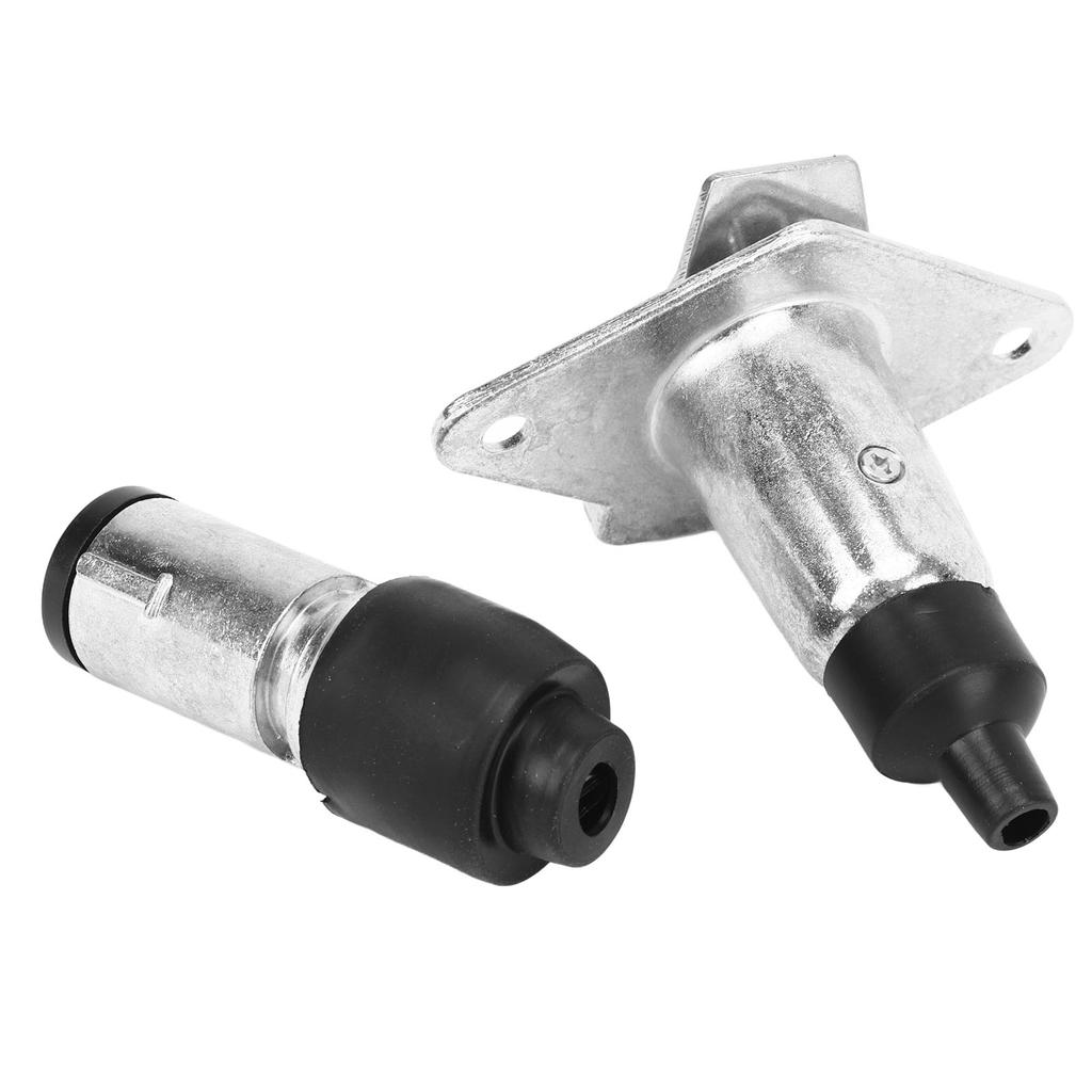 7-poliger Anhängerstecker und -steckdosensatz Kleinmetall-Anhängerzubehör Ersatz für Wohnmobile Wohnwagen Anhänger