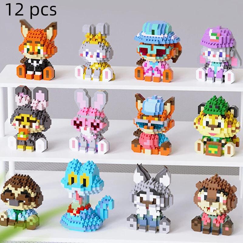 Zootopia2 Bausteine Judy Hopps Nick Wilde Figur Zootropolis Blöcke Animationsfigur Modell Spielzeug Für Kinder Geschenke