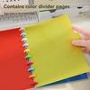 Colored Mushroom Hole Loose-Leaf Notebook | A5/A6/B5 Sizes | Reusable Refillable Binder Notebook for School & Office
