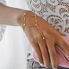 Light Luxury Niche High-end Zircon Finger Bracelet Fringed Jewelry