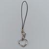 Hollow Heart-Shaped Phone Lanyard, Silver and Gold Two-Tone Hollow Heart, Easily Adds a Sweet Touch To Your Phone, Valentine's Day Gift
