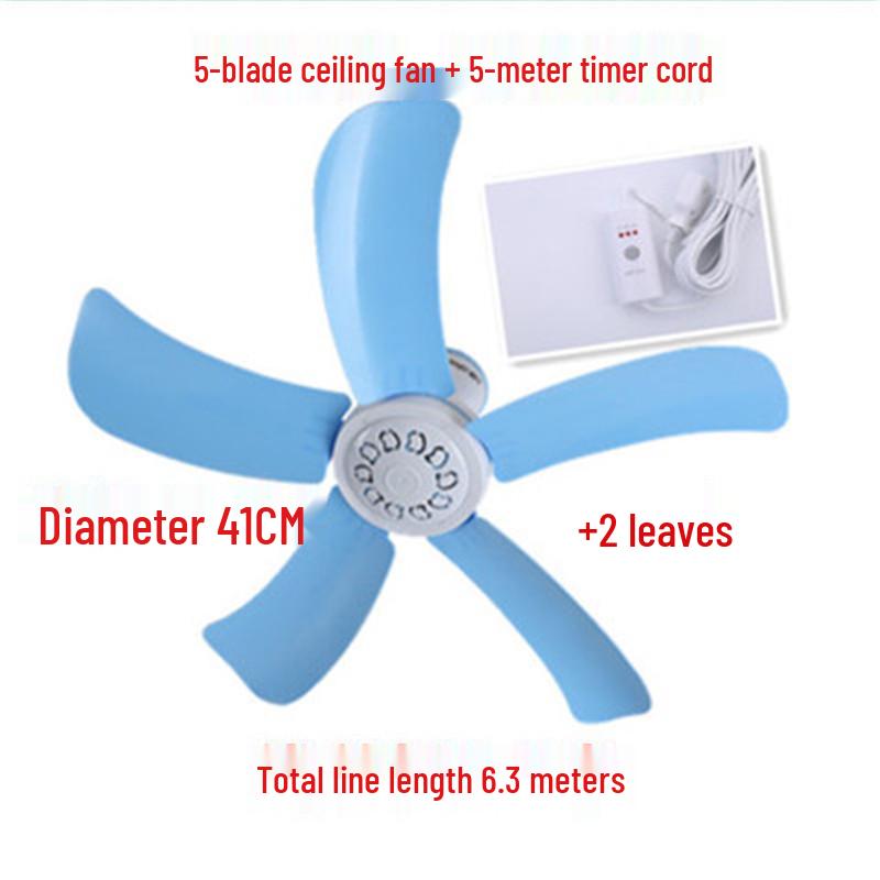 Compact Silent Ceiling Fan for Dorms and Bedrooms