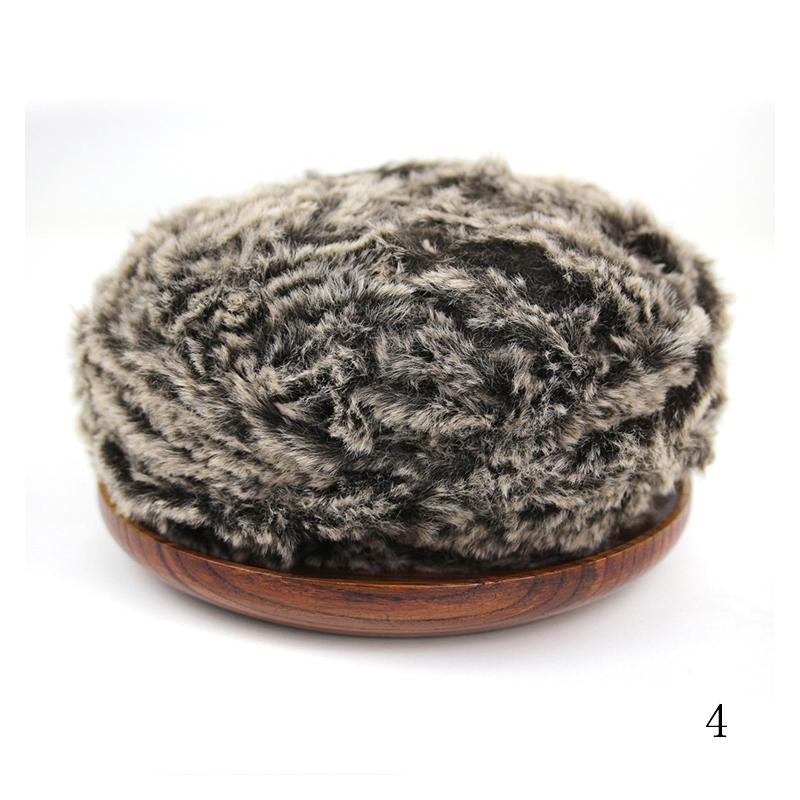 100% Polyester Fancy Fur Yarn Skein for Hand Knitting