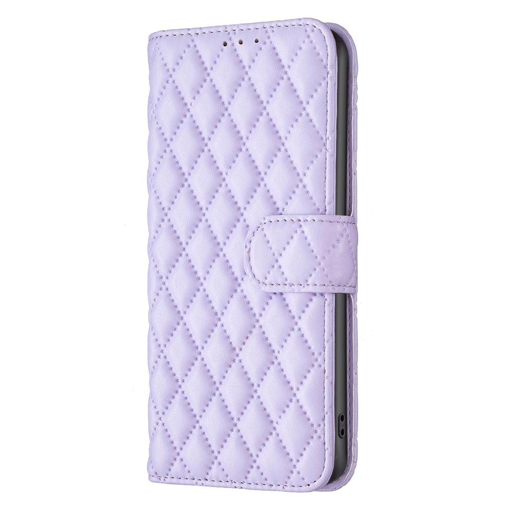 For Infinix Smart 8 4G Wallet Leather Case Rhombus Grid Pattern