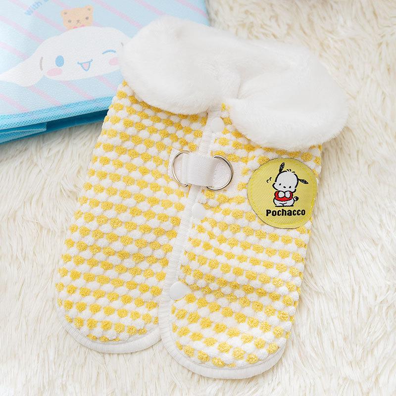 

Одежда для щенков зимняя теплая жилетка из ананасового бархата для маленьких собак, одежда для питомцев тедди S (recommended weight 3-2.5 kg)