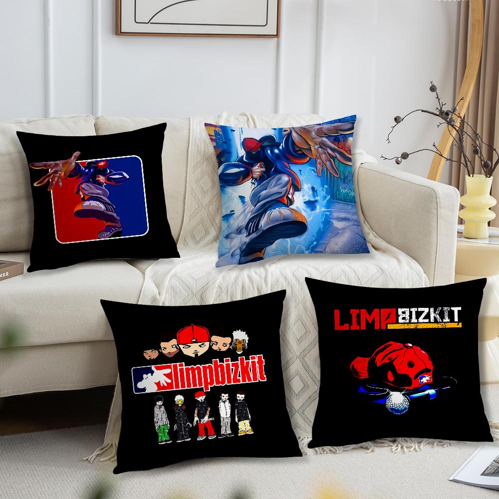 Rock Band Limp Bizkit Music Pillow Case Sofa Living Room Bedroom Headboard Backrest Cushion Square Cushion Nap Time
