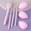 Sada štětců na make-up se 3 houbičkami na make-up pro tekutý make-up, pudry, korektory, tvářenku, aplikátor na oční stíny Dárky na Valentýna