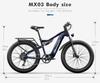 Shengmilo MX03 Electric Bike 26 Inch E-Mountain Bike E-Bike 840WH SAMSUNG Battery Electric Cycling with Fat Tire,BAFANG Motor 500W