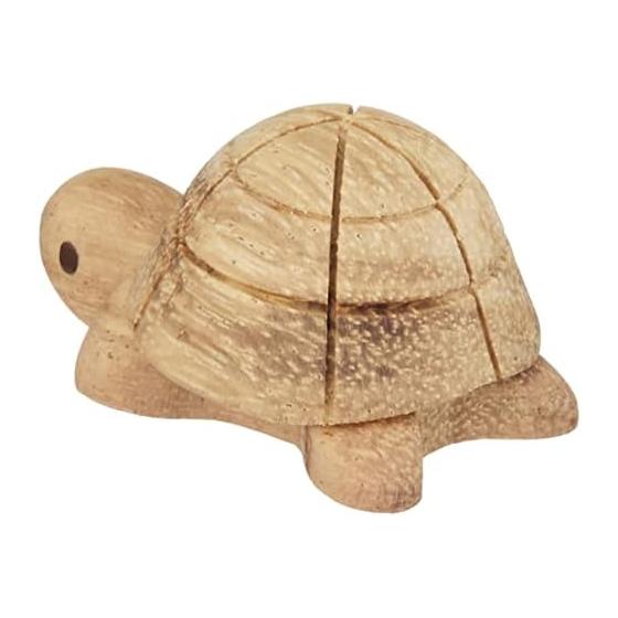 Kaneshotouki Dick Bruna Wooden Chopstick Rest, Approx. 4cm, Turtle, 208573, Brown Natural, Solid Wood Table Mascot, Animal, Made in Philippines,