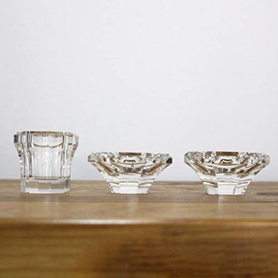 5-piece Crystal Buddhist Altar Set, Omoide No Akashi, Buddhist Altar Accessories for Home Memorials, Clear