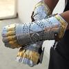 Knight Gauntlet, Medieval Armor Gloves, Steel Renaissance Cosplay Brass LARP Costume Hand Reenactment Warrior Prop Gift