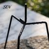 Yard Decoration Stand Heavy Duty Iron Garden Stake, Triangular Stability Ground Peg, Rust Metal Insert Resistant Support Bracket for Outdoor Lawn And