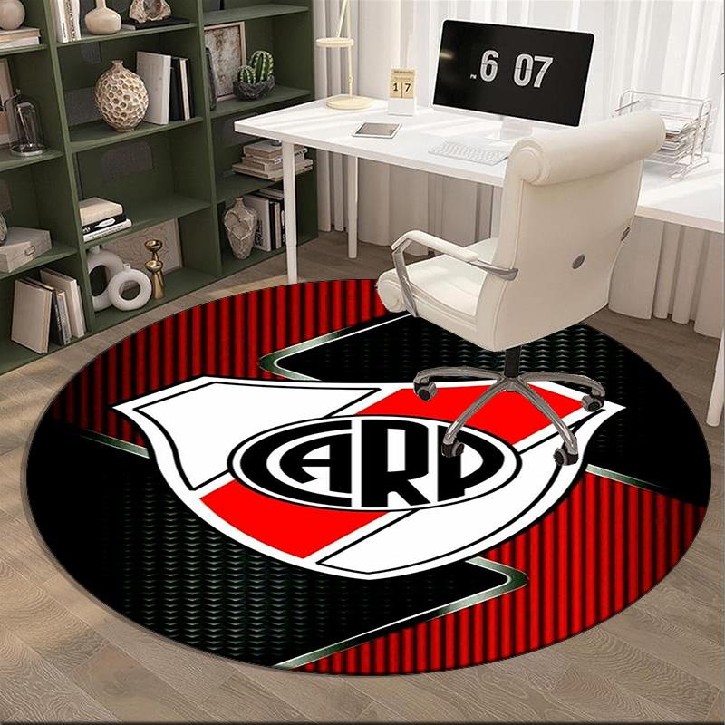 River Plate Emblem Round Rug for Livingroom,Bedroom, Palyroom, Chair Rug, Area rug, Circle Carpet, Large Size Fan Christmas gift
