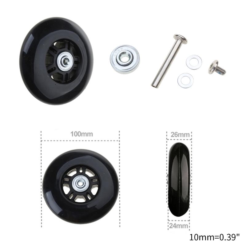Mute Luggage Suitcase Replacement Wheels Wear-Resistant Suitcase Wheels Luggage Suitcase Wheels Suitcase Spinner Wheels