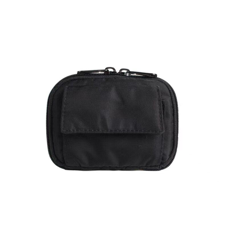 

Portable Casual Zipper Storage Small Bag Mini Keys Holder Card Pouch Leisure Travel Wallet for Men and Women чорний