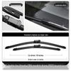 Compatible Honda CR-V Wiper Blades: Front 17", Rear 19", Rubber Strip 21" for 2007-2023 Models.
