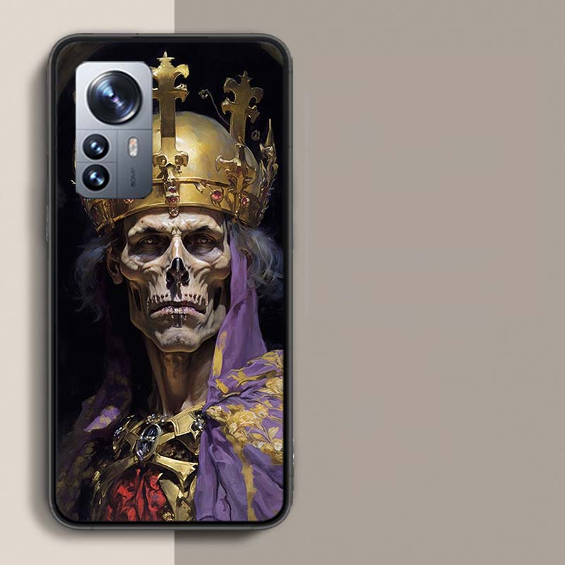 Crown Skeleton Emperor Phone Case For Redmi Note 15 Pro 5G 14 13 12 Pro Plus 11 11T 11E 11S 10 Pro 10S 9 9S Cover Cell Clear wit