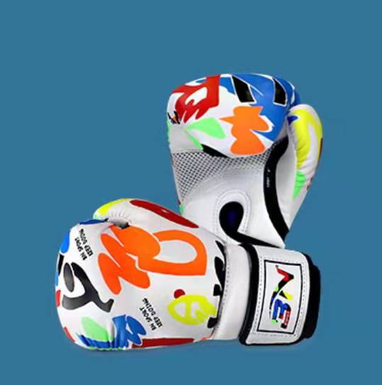 

BN 6OZ Kids Child MMA Muay Thai Boxing Gloves Boy Girl Kickboxing Sparring Martial Arts Punch Training Mittens DEO 6OZ белый