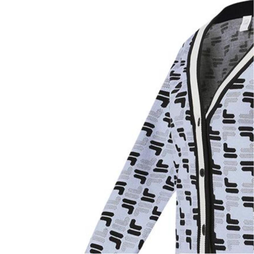 Fila Simple Knit Cardigan Long Sleeve Sweater Women Sweater A11W413401F